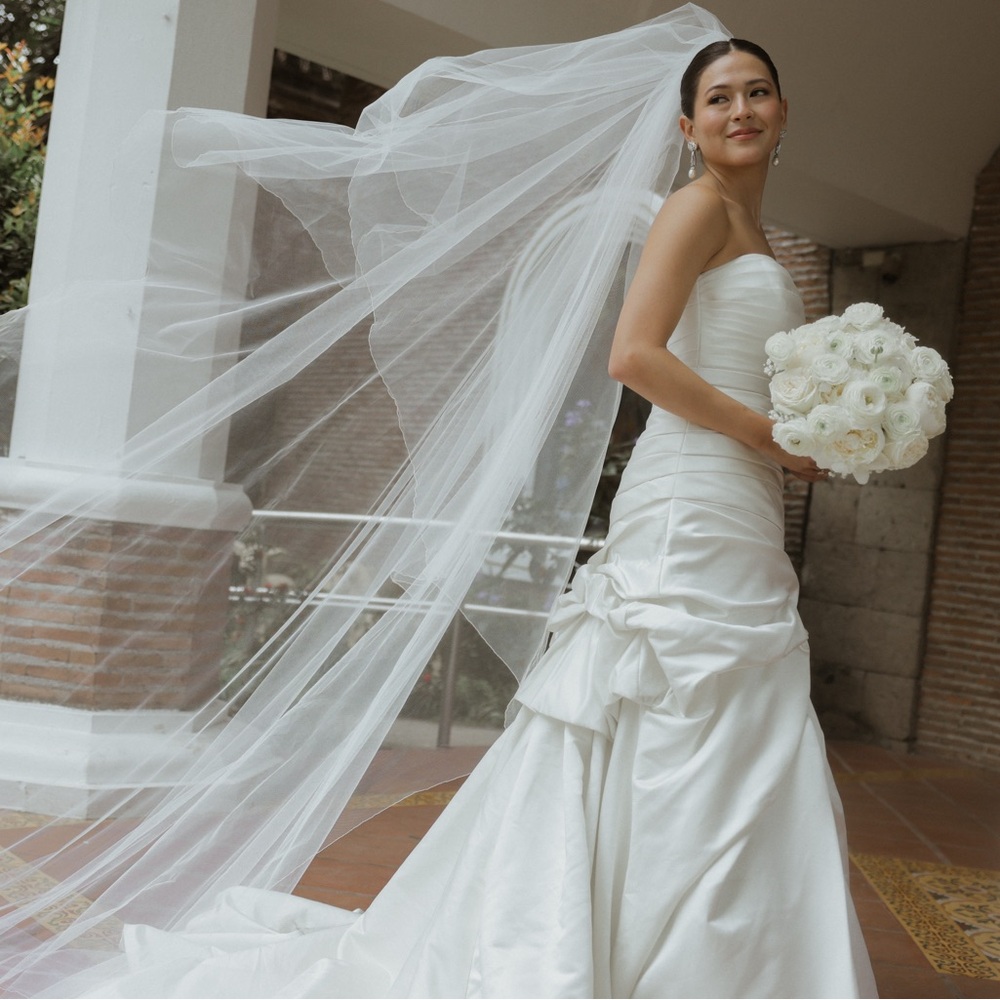 Pronovias Atelier Diagonal Olympo gown